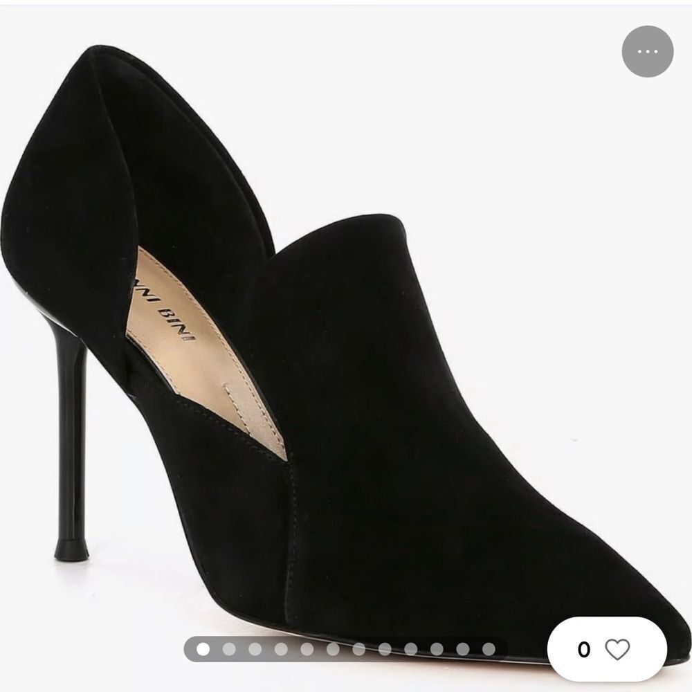Gianni Bini black suede heels shoes,‎ size 9